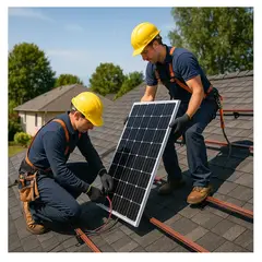 GENERICO - X2 Panel Solar 100w 12v Celdas Monocristalino