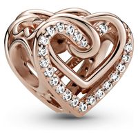 Charm De Plata Corazones Mujer