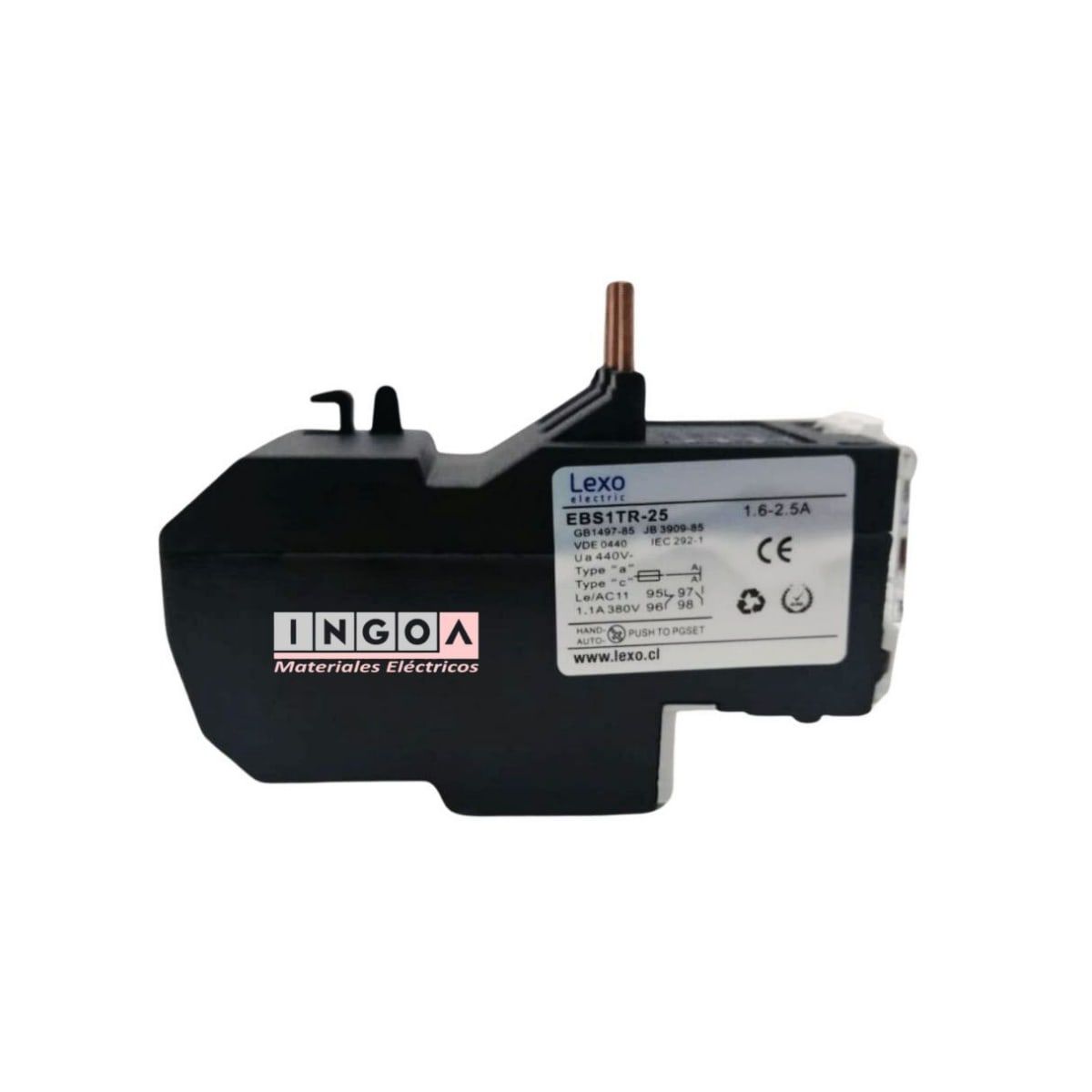 LEXO - Rele Termico para Contactor 1.6 - 2.5A Lexo