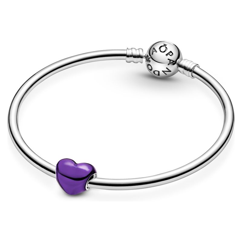PANDORA - Charm Corazon Metalico Mujer Pandora