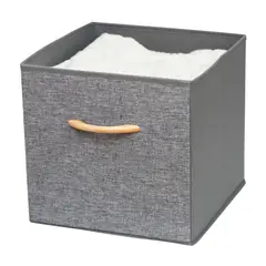 GENERICO - Caja Cubo Organizador Plegable Tela Lino