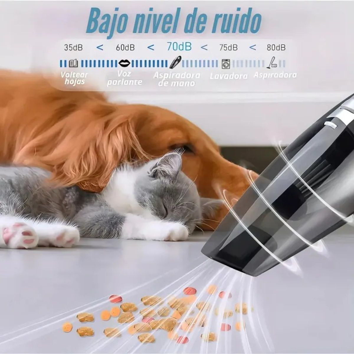 Aspiradora silenciosa e  Inalámbrica Auto y casa, marca MOVI - Foto 2