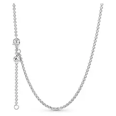 PANDORA - Collar De Plata De Cadena Rolo Mujer