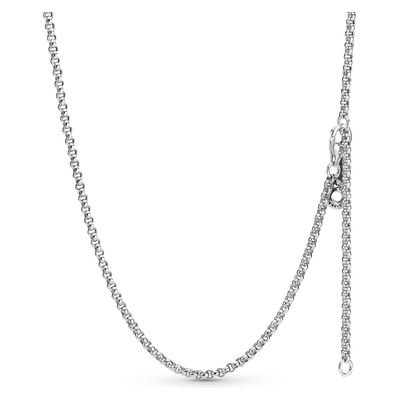 Imagen 2 del producto Collar De Plata De Cadena Rolo Mujer