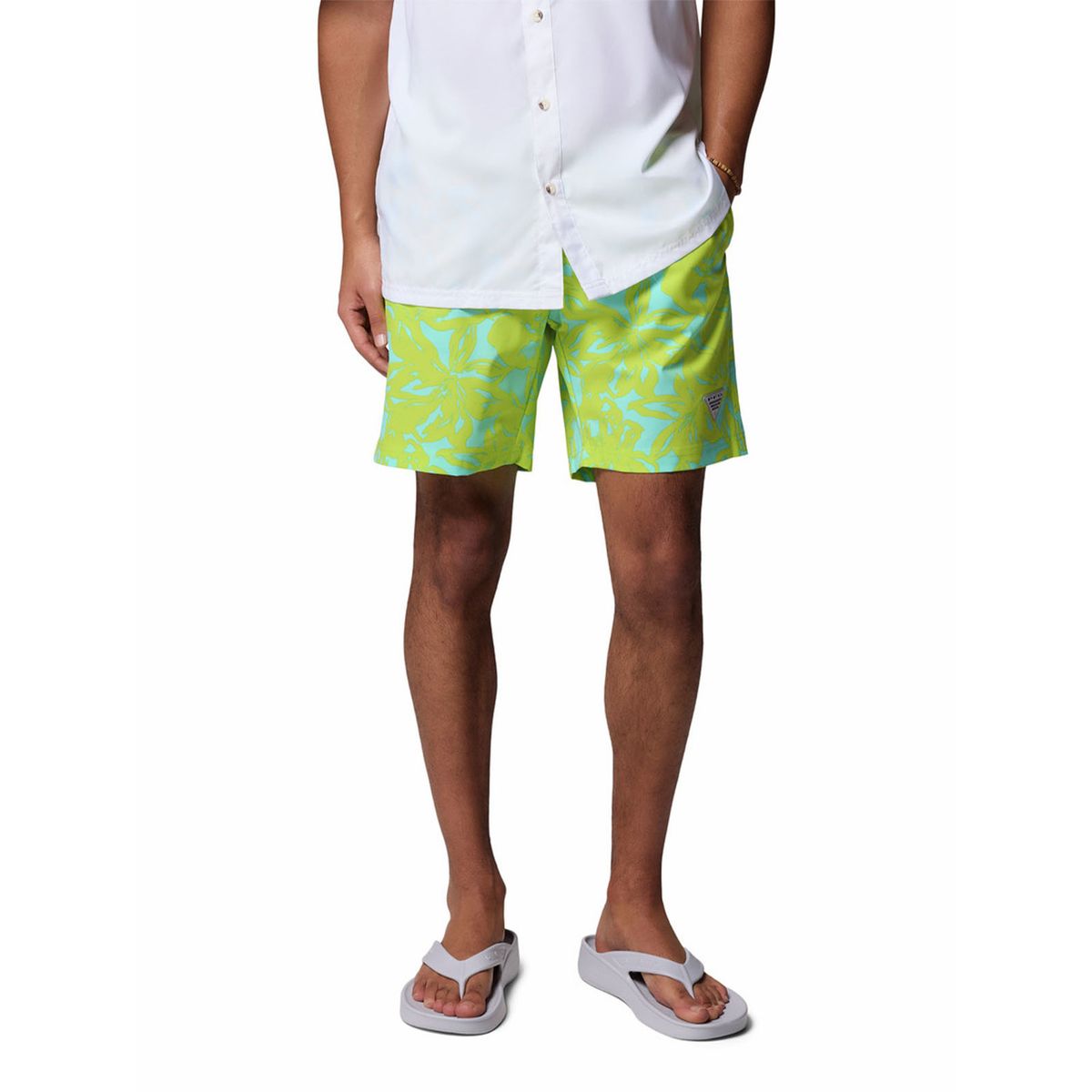 COLUMBIA - Short Hombre Pfg Rambler Printed Verde COLUMBIA