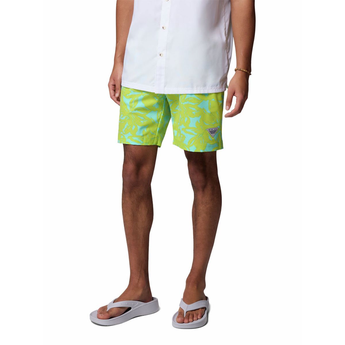 COLUMBIA - Short Hombre Pfg Rambler Printed Verde COLUMBIA