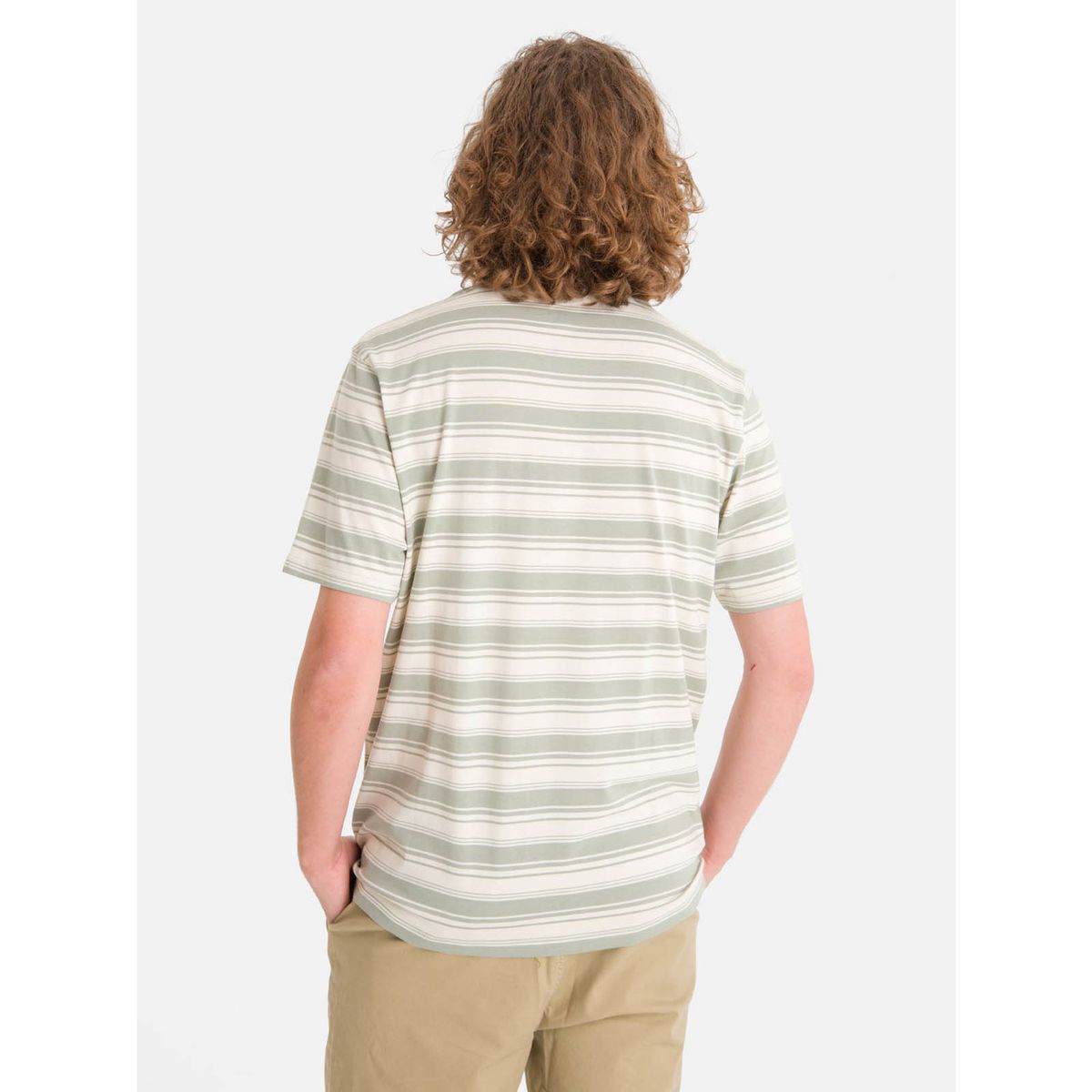 BURTON - Polera mc Hombre Stripe Gris BURTON