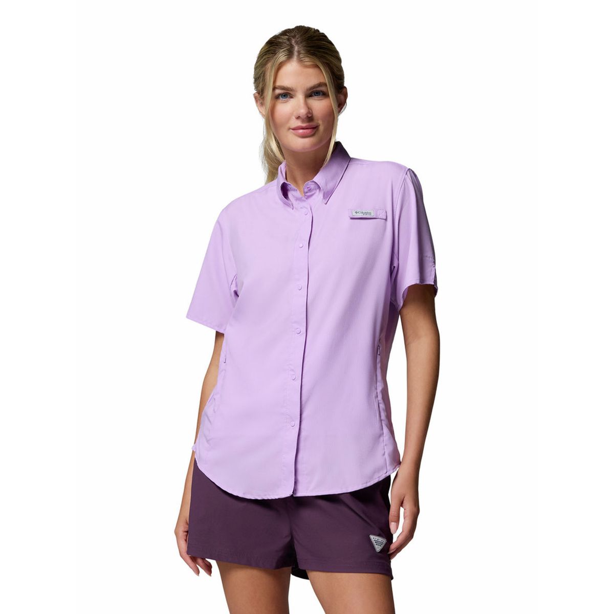 COLUMBIA - Blusa Manga Corta Mujer Tamiami II Morado COLUMBIA