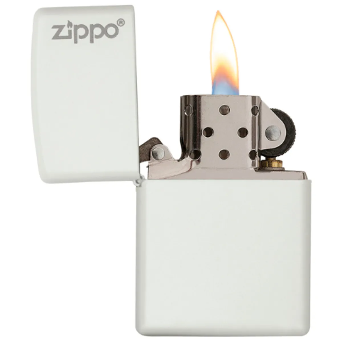 ZIPPO - Classic White Matte Zippo Logo