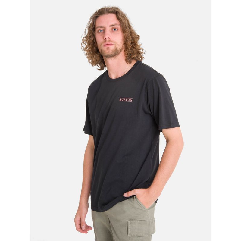 BURTON - Polera mc Hombre Vermont Negro BURTON