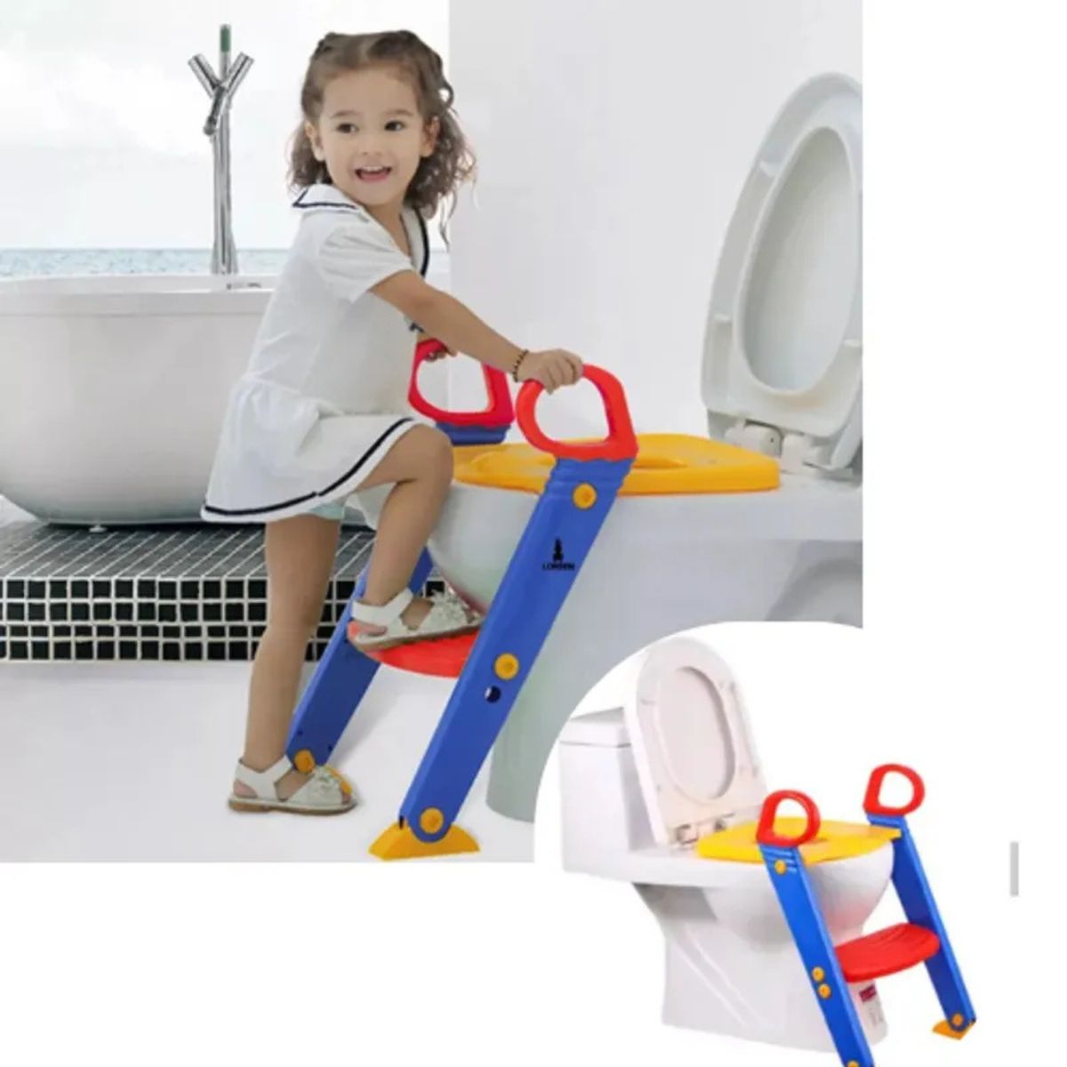 MOVI - ADAPTADOR DE WC CON ESCALERA PARA NIÑOS