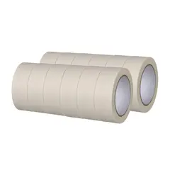 GENERICO - Cinta Papel Masking Tape 36mm*40m - Pack Mayorista - 12 uds