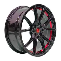 GENERICO - Set 4 Llantas 17x7.5 4X100/4X114 Et35 V-NENO B-UC-RED