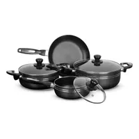 Juego De Ollas Bateria 7 Piezas Antiadherente