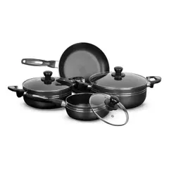 GENERICO - Juego De Ollas Bateria 7 Piezas Antiadherente