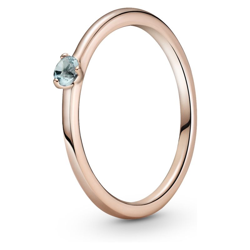PANDORA - Anillo Solitario Azul Claro Mujer Pandora