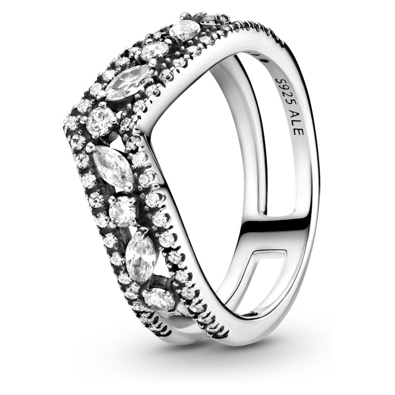 PANDORA - Anillo Doble Deseo Brillante Mujer Pandora