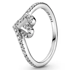 PANDORA - Anillo Corazón Deseo Brillante Mujer