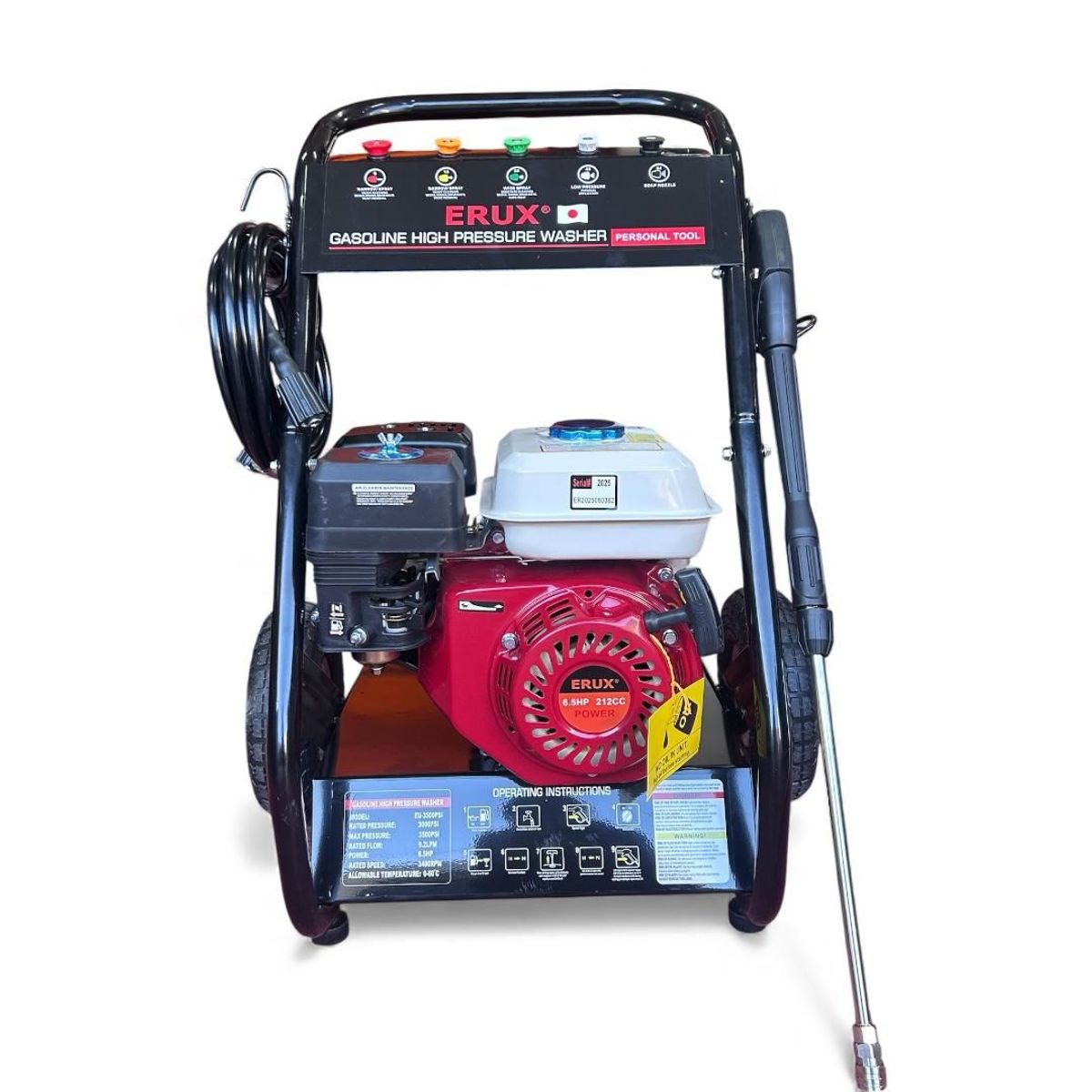 GENERICO - Hidrolavadora Industrial Autonoma 3000psi 65hp Erux