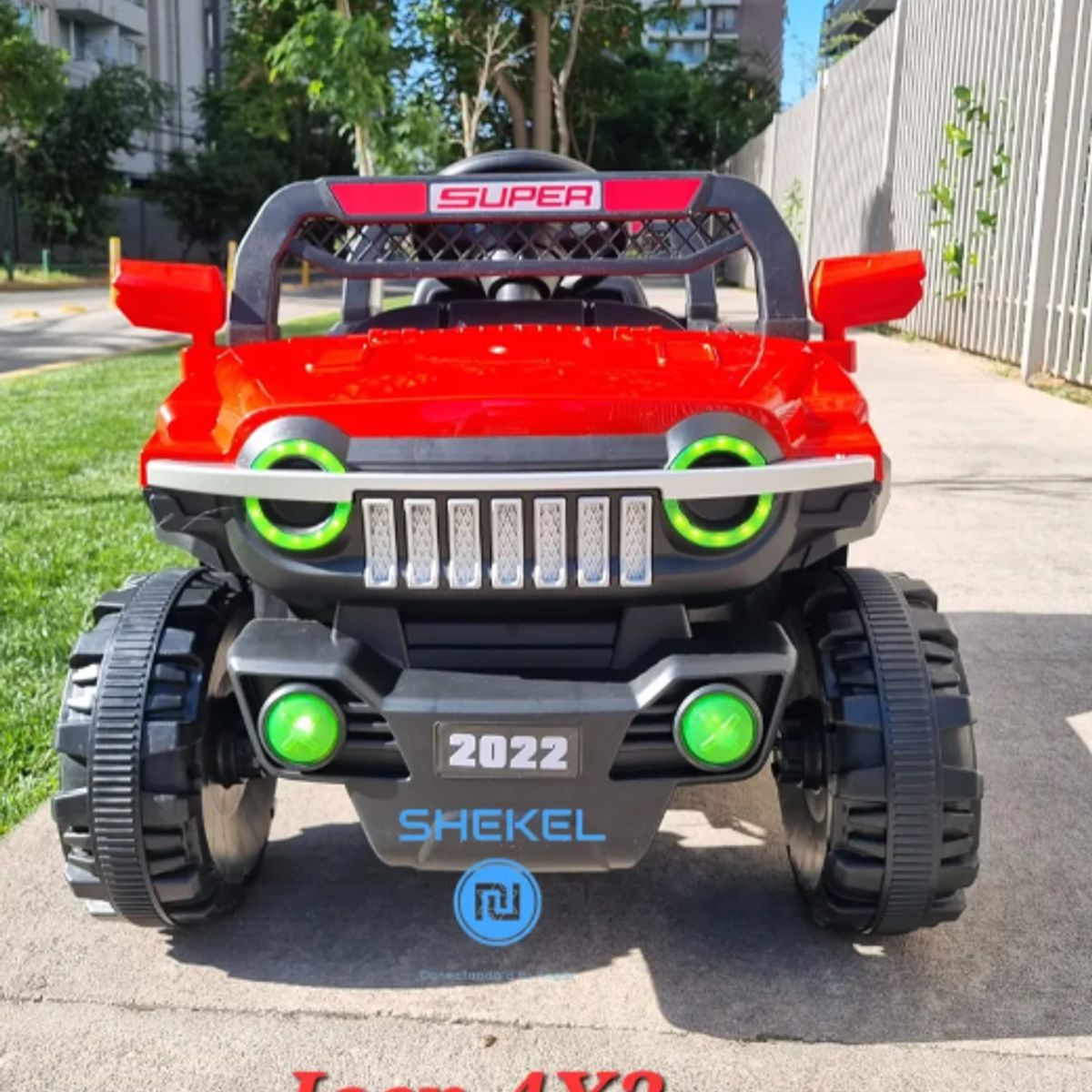 GENERICO - Auto A Bateria 4x2 A Control Vehiculo Electrcio Niños RojoE 22