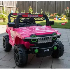 GENERICO - Auto A Bateria 4x2 Control Vehiculo Electrcio Niños RosaE 22