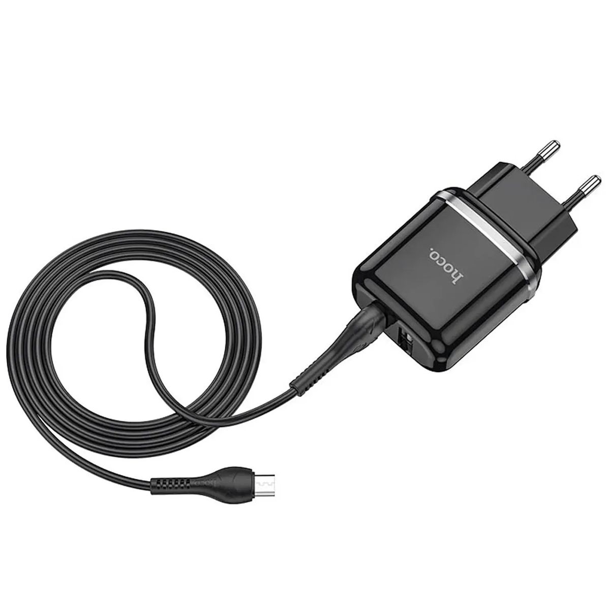 HOCO - HOCO N4 Aspiring + Cargador mural doble puerto con cable micro USB
