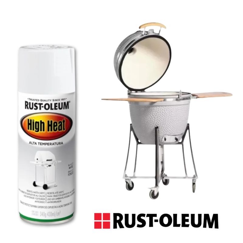 RUST OLEUM - Pintura Alta Temperatura Blanca Rust-Oleum 430mL