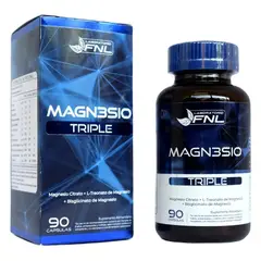 FNL - Triple Magnesio Citrato +treonato + Bisglicinato - 90 Cápsulas Sin Sabor
