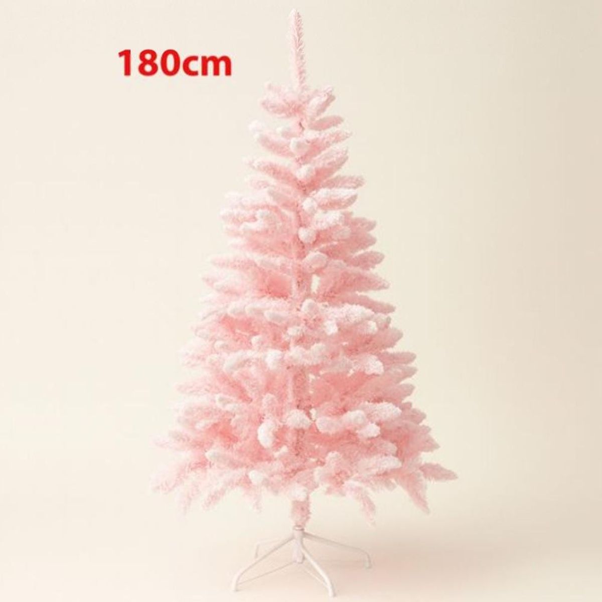 GENERICO - Arbol de Navidad Artificial Pino Rosa con Efecto Nevado 1,80 mts