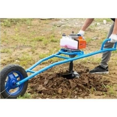 Imagen 2 del producto Barreno Ahoyador 63cc Con Ruedas - 3 Brocas + Extensión