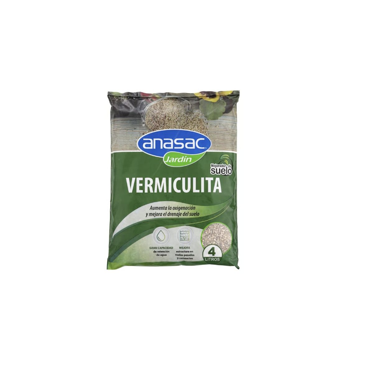 ANASAC - Mejorador de Suelo Vermiculita 4 Lt