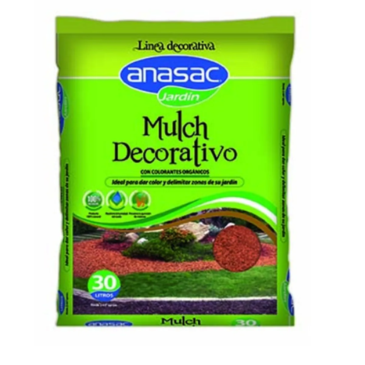 ANASAC - Mulch Decorativo Café 30 Lt