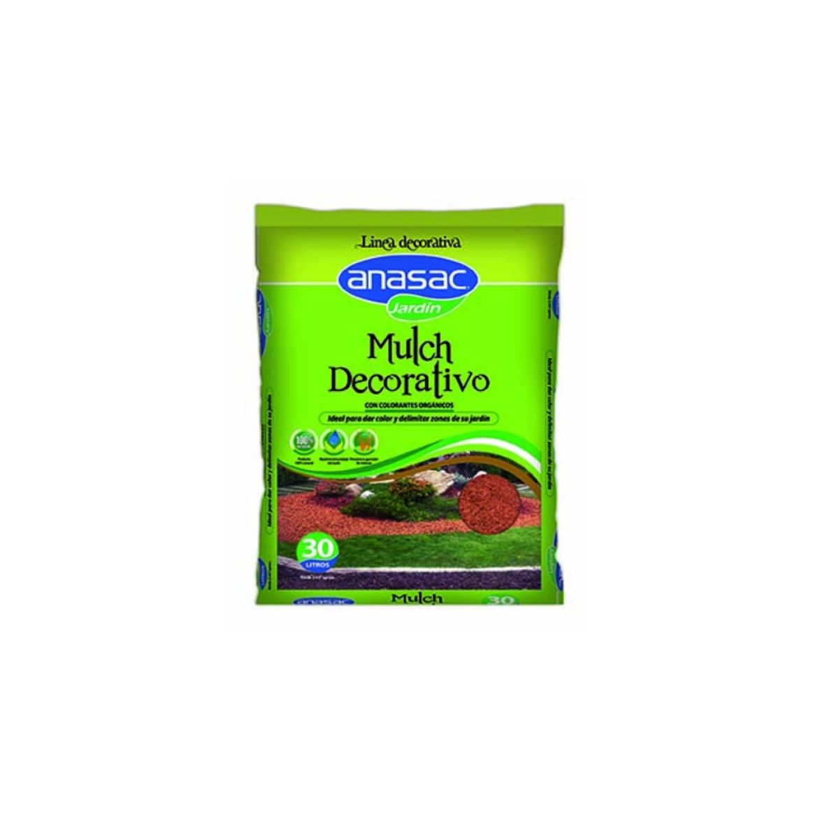 ANASAC - Mulch Decorativo Café 30 Lt