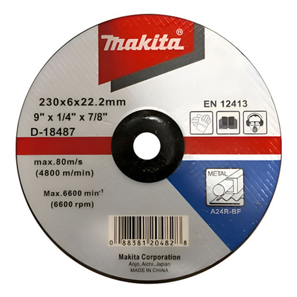 GENERICO - Disco De Desbaste Makita D-18487 Gris
