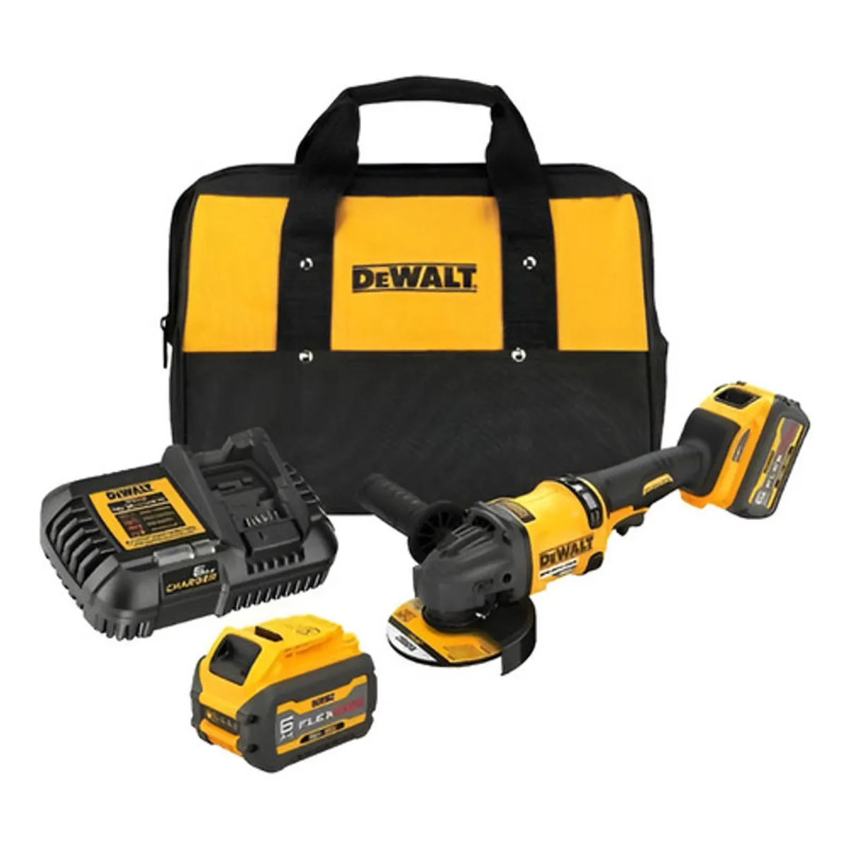 GENERICO - Kit Esmeril Angular Inalambrico 60V DeWalt DCG418T2-B2