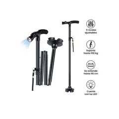 MOVI - BASTÓN ORTOPEDICO PLEGABLE CON LUZ LED