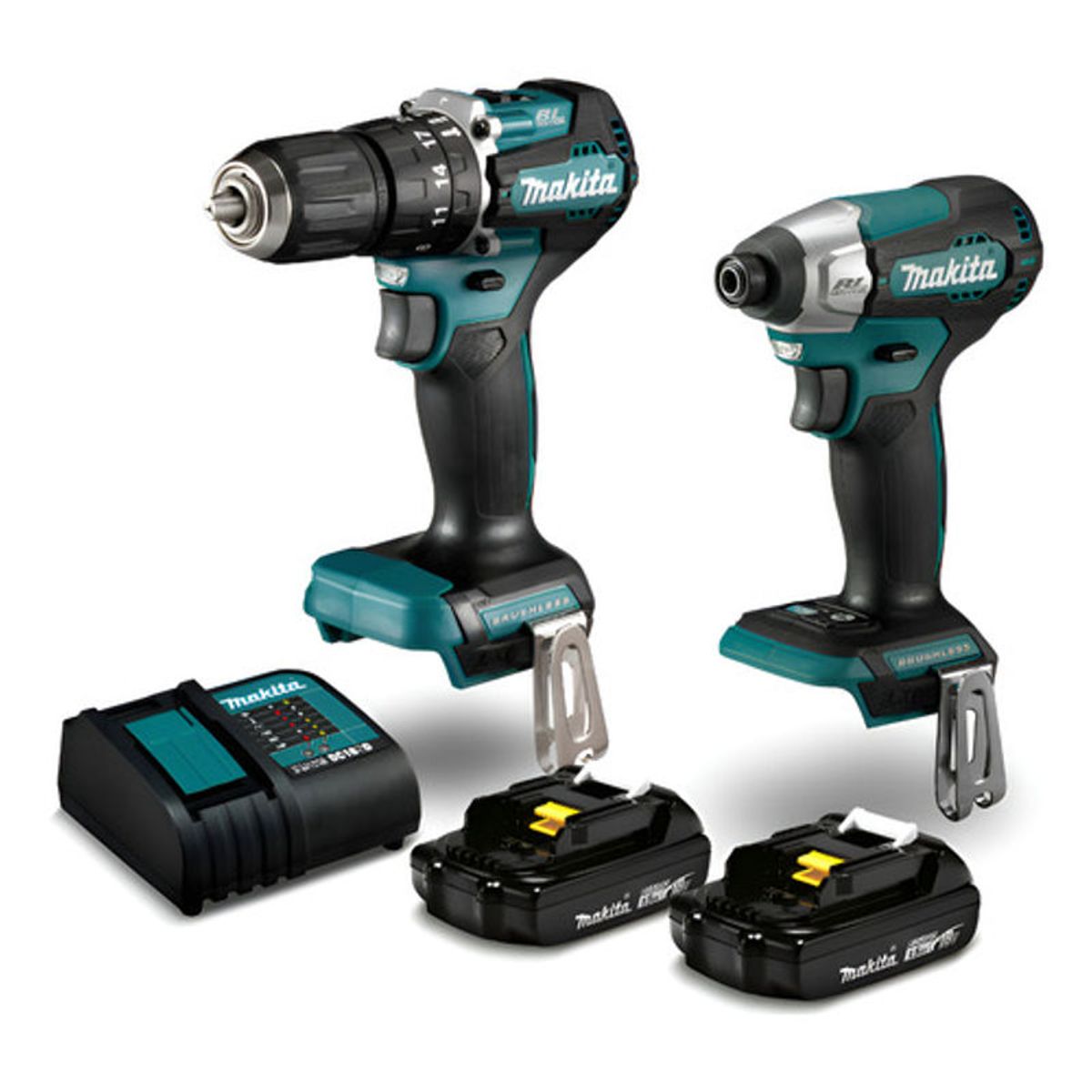 GENERICO - Kit Taladro y Atornillador Inalámbrico 18V Makita