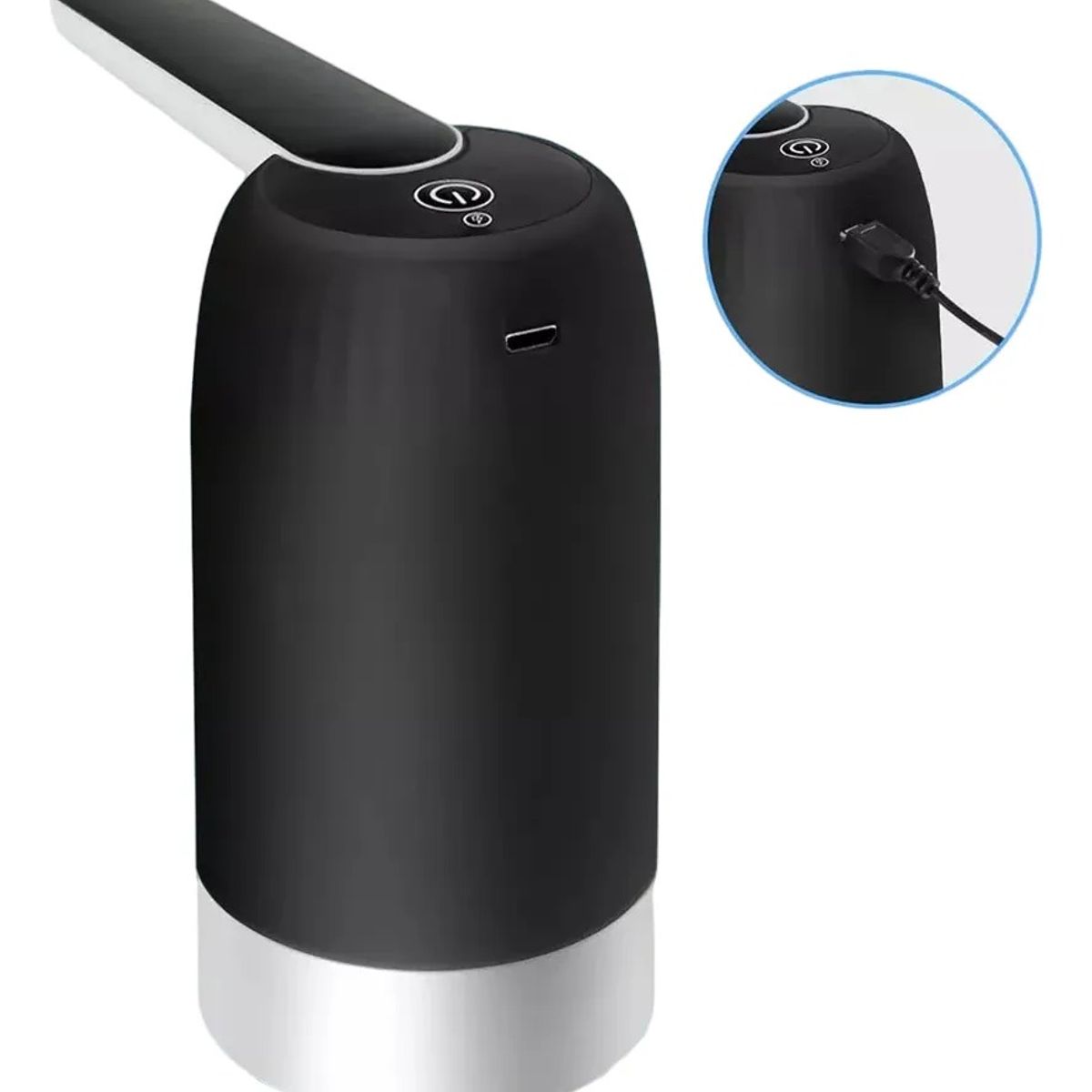 NO LOGO - Bomba Agua Dispensador Agua Automática Usb Recargable Negro