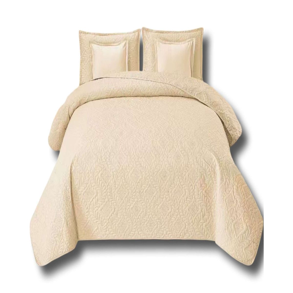 GENERICO - CUBRECAMA QUILT DELGADO CON 9 PIEZAS 2 PLAZAS 21.