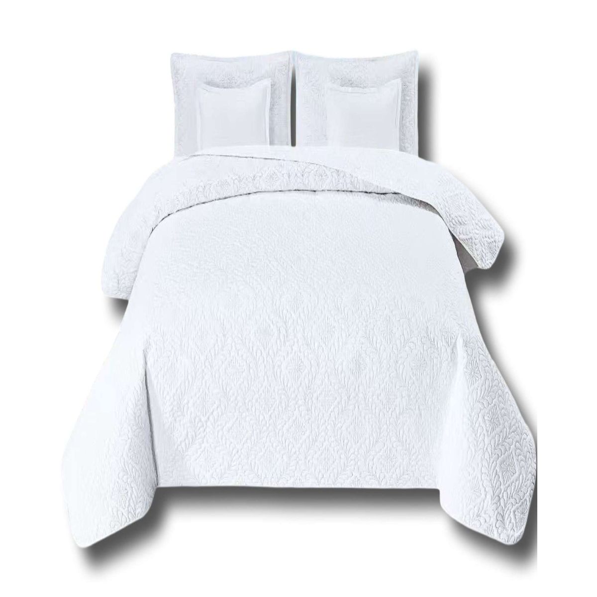 GENERICO - CUBRECAMA QUILT DELGADO CON 9 PIEZAS 2 PLAZAS 22.