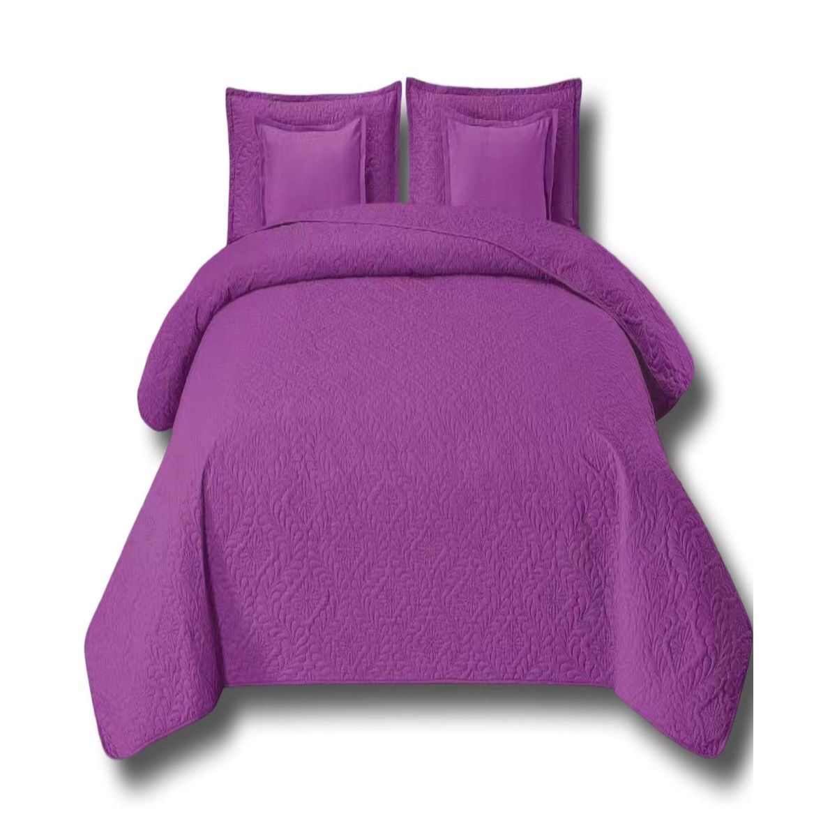GENERICO - CUBRECAMA QUILT DELGADO CON 9 PIEZAS 2 PLAZAS 23.