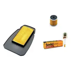 GENERICO - Kit De Filtros Moto Yamaha R15 V3 / Aire + Aceite + Bujia