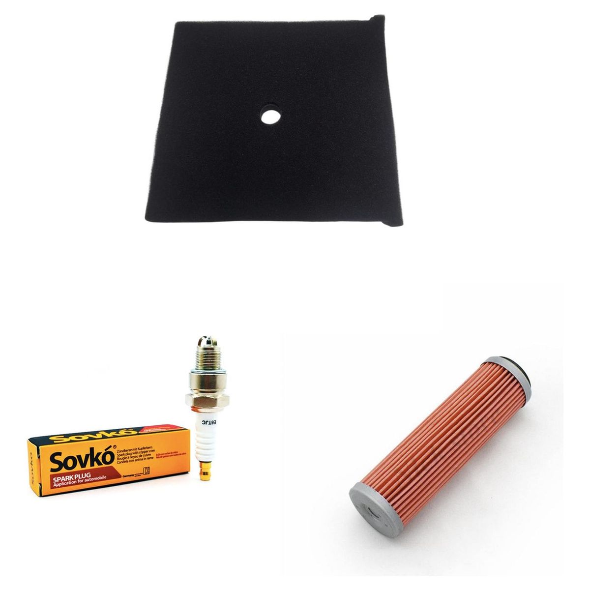 GENERICO - Kit De Filtros Moto Zongshen Rx3 (aire + Aceite + Bujia)