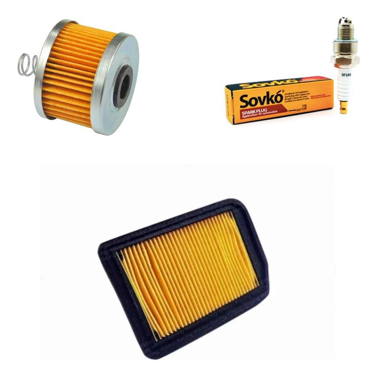 GENERICO - Kit Mantencion Moto Yamaha Xtz 150 / Aire + Aceite + Bujia