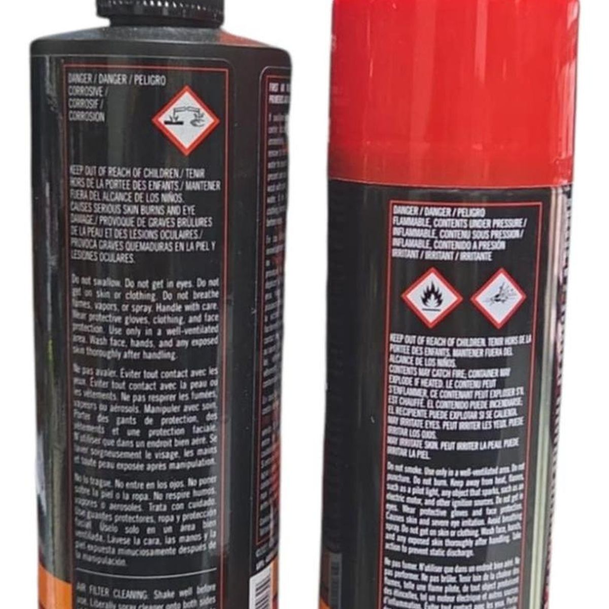GENERICO - Kit De Limpieza Para Filtros De Aire Alto Flujo K&n Aerosol Rojo