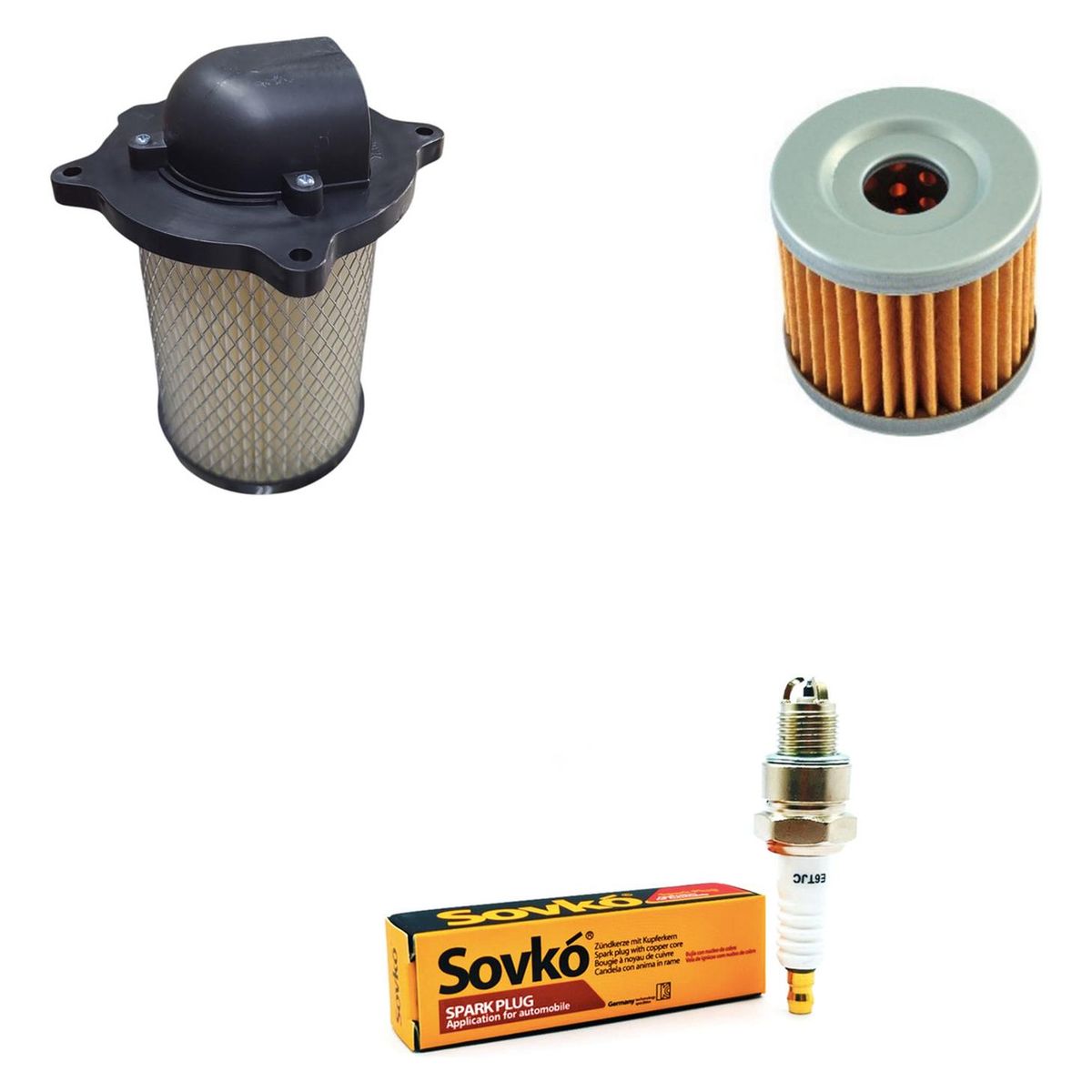GENERICO - Kit Filtros Moto Suzuki Gs 150r (aire + Bujia + Aceite)