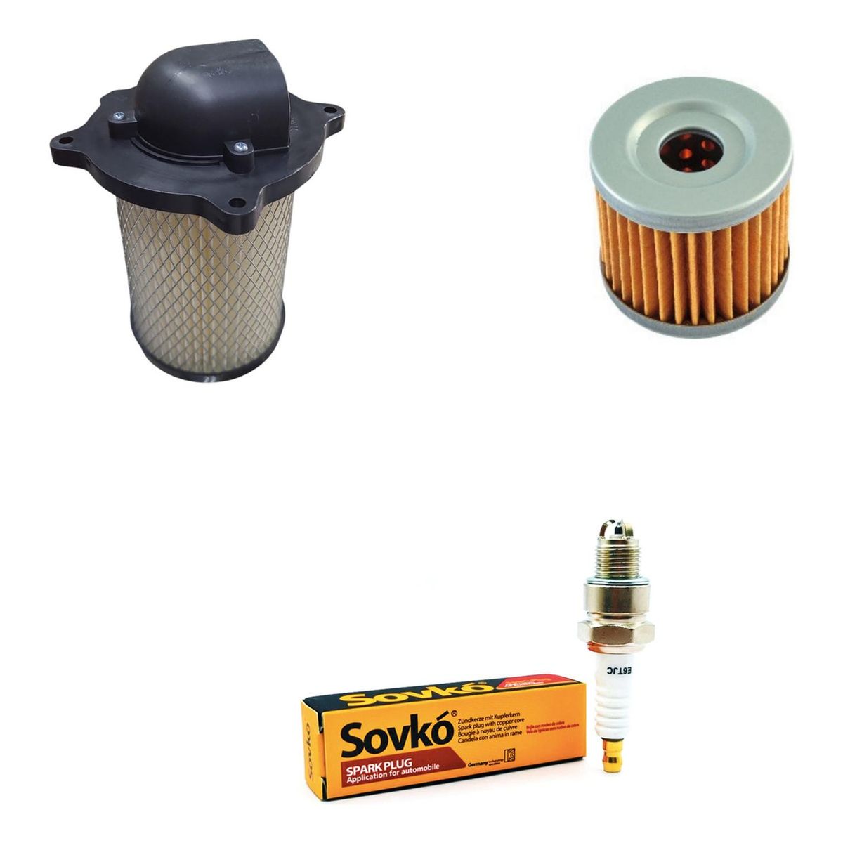 GENERICO - Kit Filtros Moto Suzuki Gs 150r (aire + Bujia + Aceite)