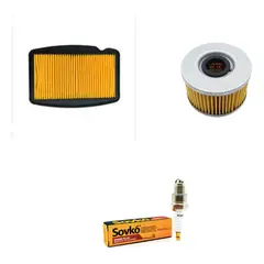 GENERICO - Kit Filtros Moto Lifan Kpt/kps/kpr 200 (aire+aceite+bujia)