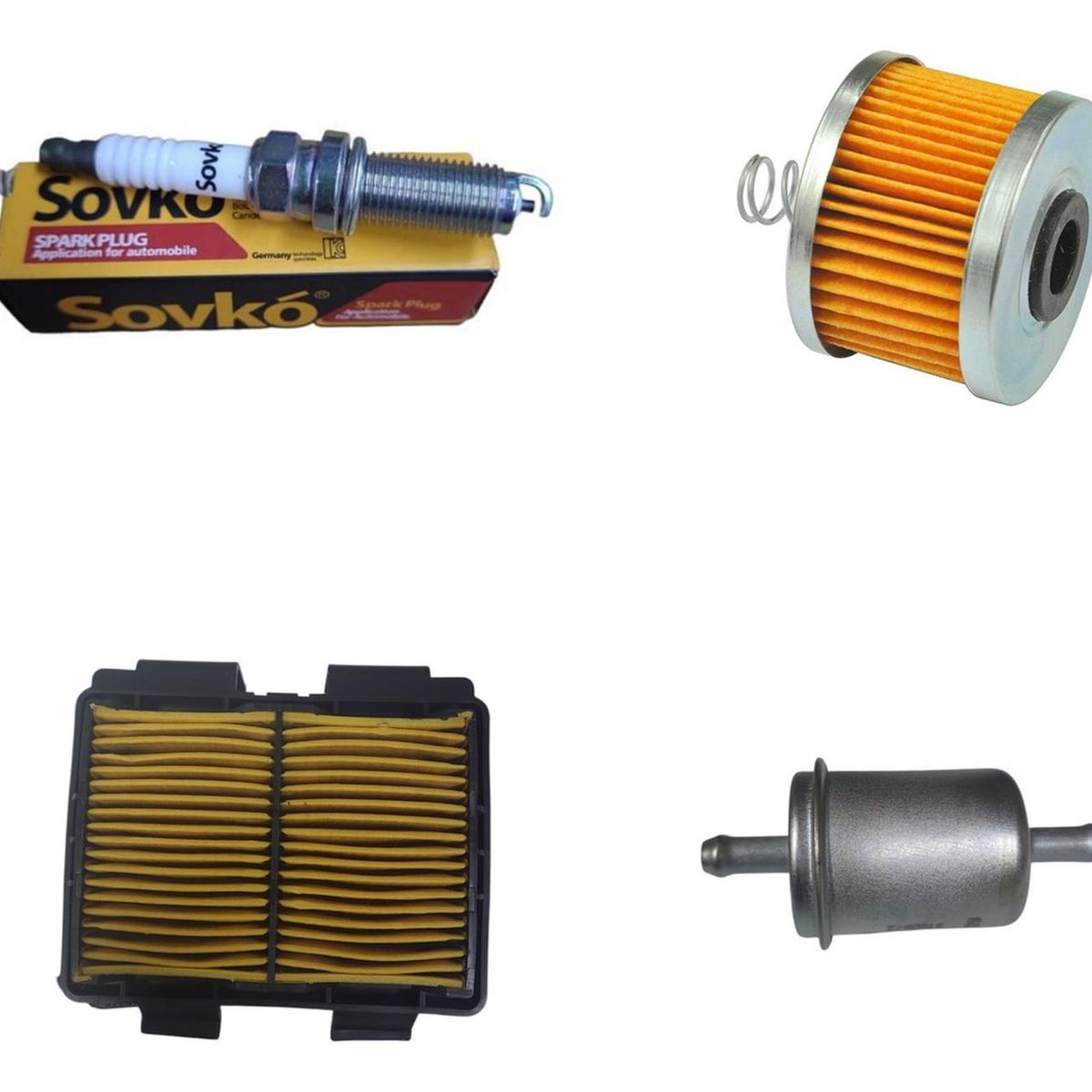 GENERICO - Kit Filtros Voge 300 Rally (aire+combustible+aceite+bujia)