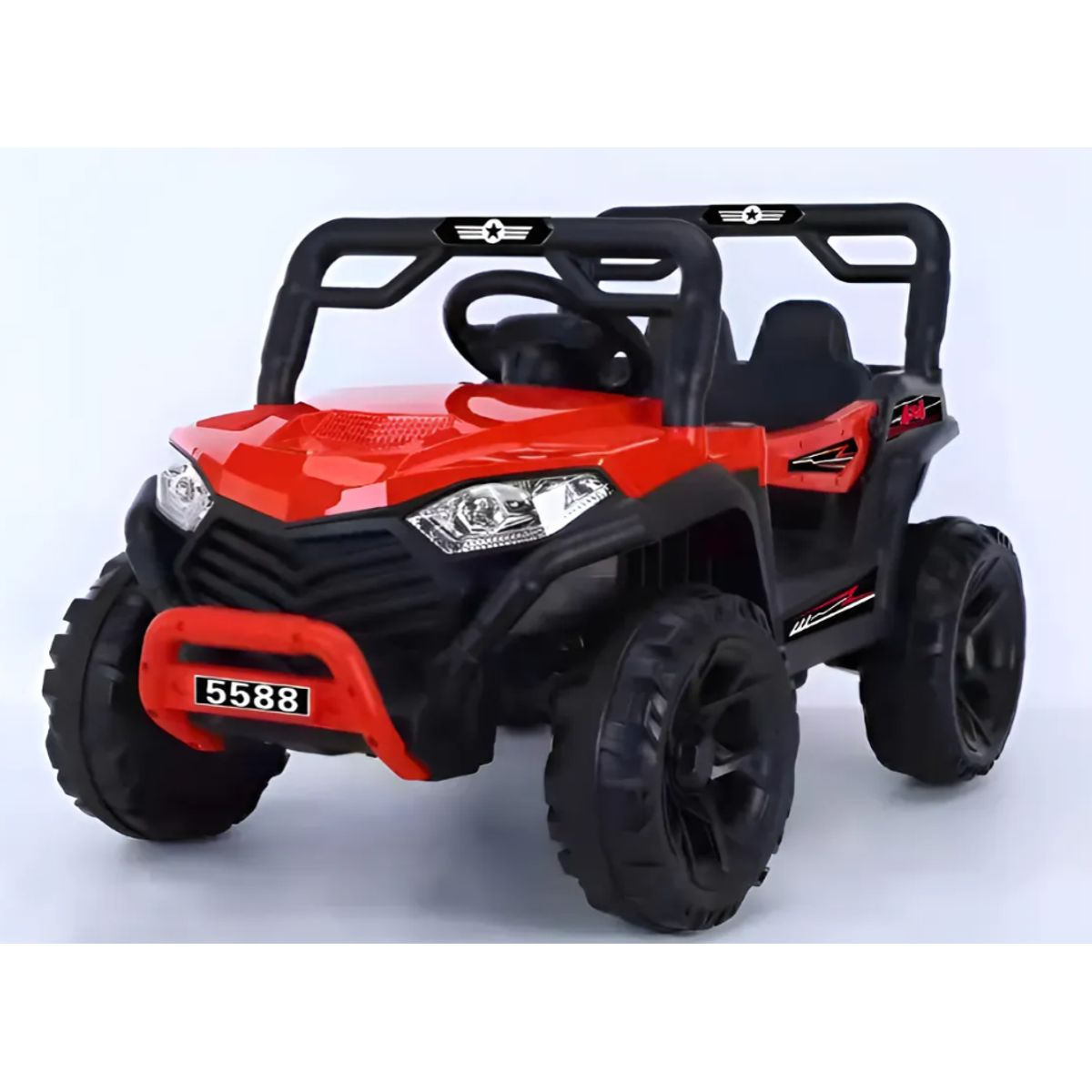 GENERICO - Auto A Bateria 4x2 A Control Vehiculo Electrcio Niños Rojo 88